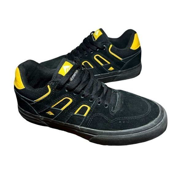 Men’s Emerica skate shoes size 7 black womens 8.5 - Picture 3 of 5